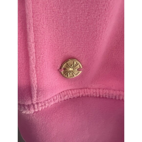 Lilly Pulitzer Larina Velour Zip Up Hoodie Lilac Rose XS - Picture 3 of 10